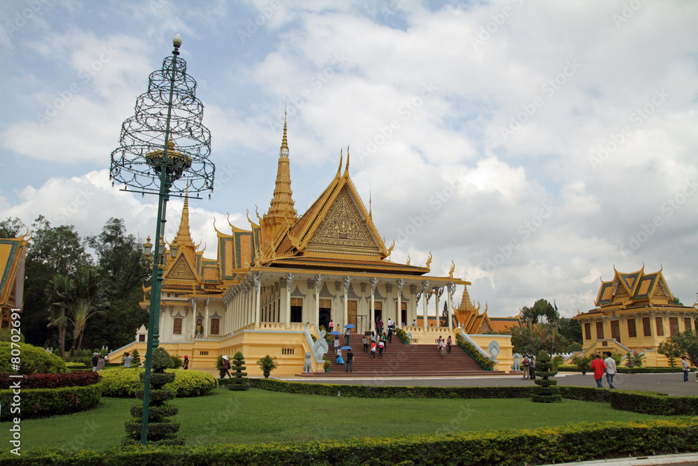 Naklejka premium Pałac Królewski Kambodży