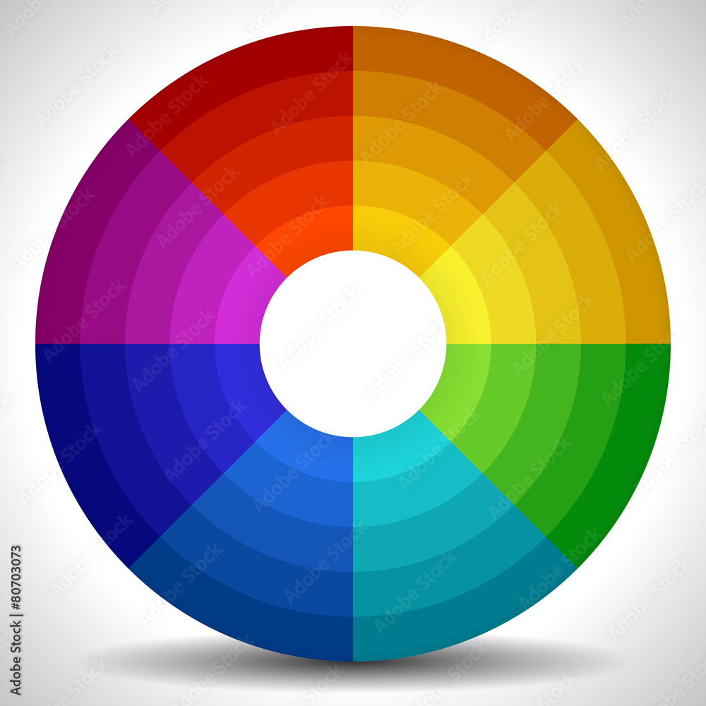 Vecteur Stock Circular Color Wheel / Color Palette | Adobe Stock