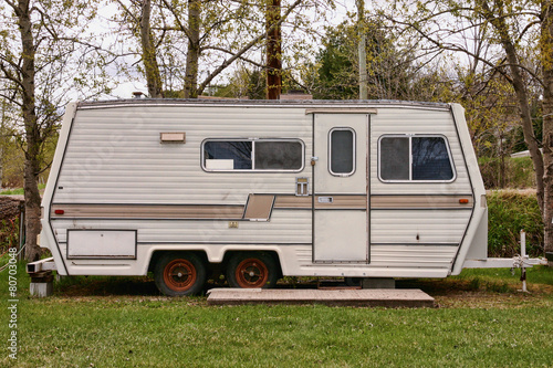 vintage camping trailer