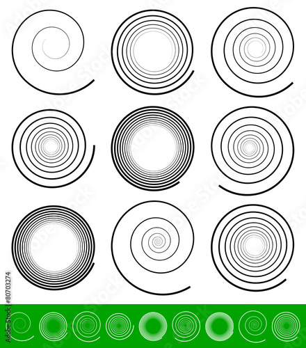 Vector Spiral Set