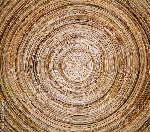 Round wooden background