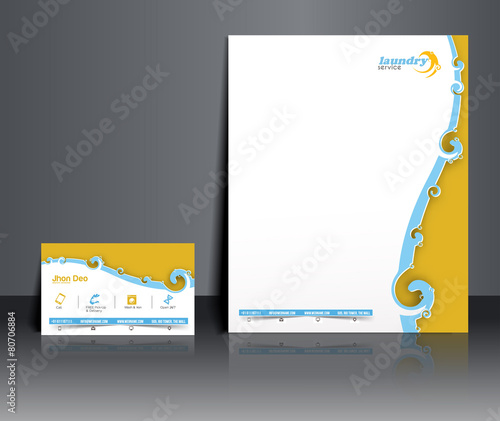 Laundry ServiceCorporate Identity Template.