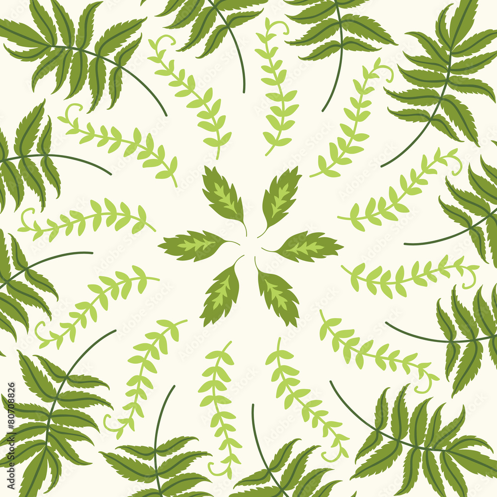 Round pattern with leaves. Round pattern with leaves.