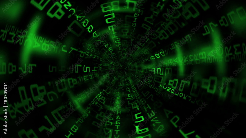 Matrix Code Tunnel Background Matrix Code Tunnel Background