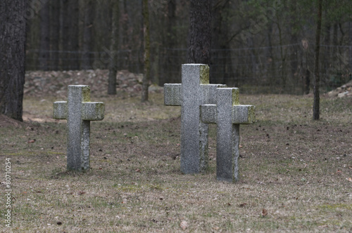 Endless graveyard in Poland