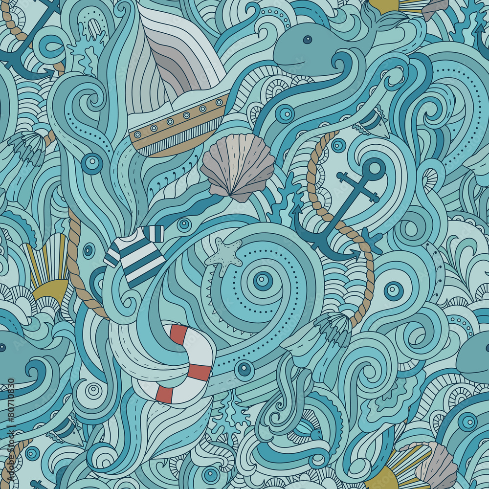 Fototapeta premium Marine pattern