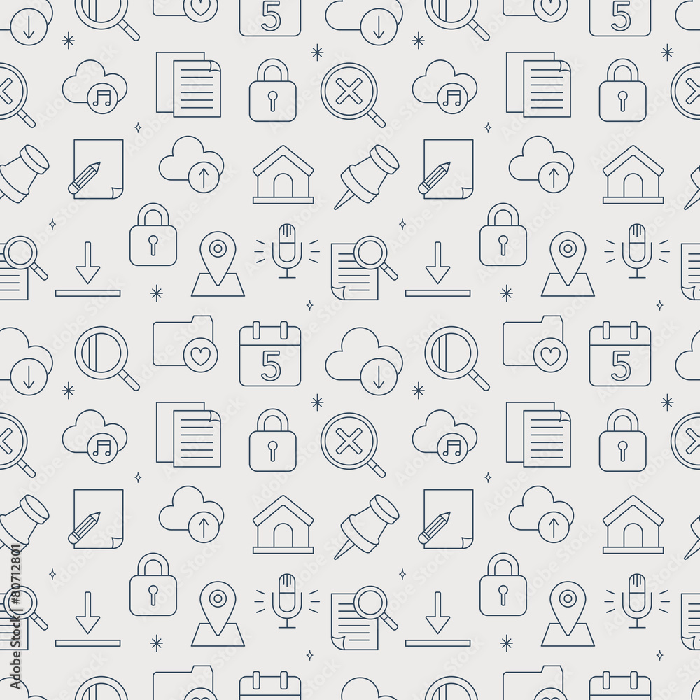 web line icon pattern set web line icon pattern set