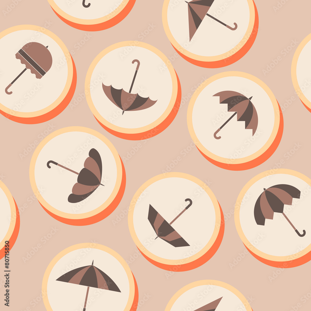 seamless background with umbrellas