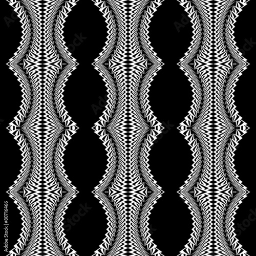 Design seamless monochrome stripy pattern