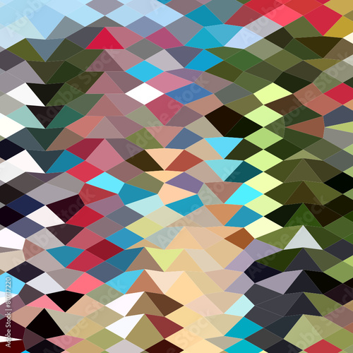 Multi Color Abstract Low Polygon Background