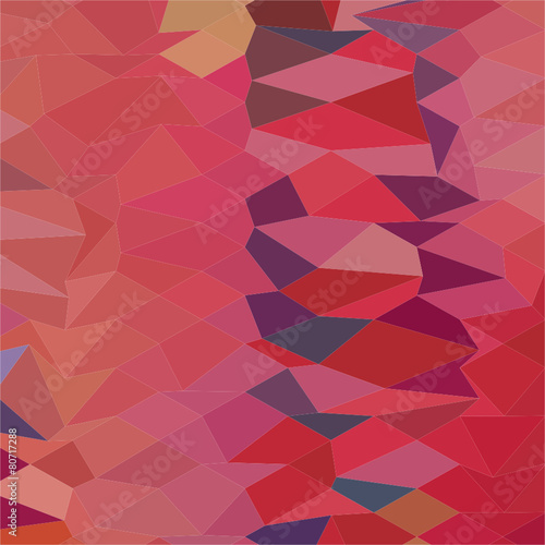 Carmine Pink Abstract Low Polygon Background