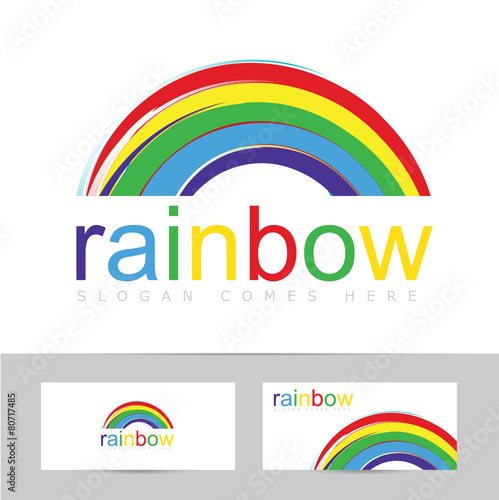 Rainbow brush stroke colorful logo Free Download Rainbow brush stroke colorful logo - GFXLoad