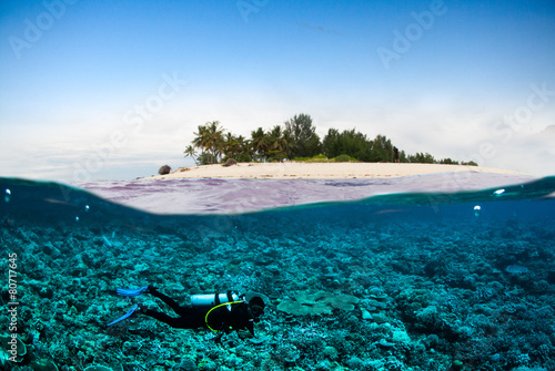 scuba diver island kapoposang sulawesi indonesia bali lombok