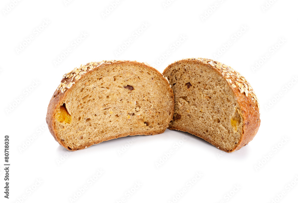 whole wheat bread isolated on white background whole wheat bread isolated on white background