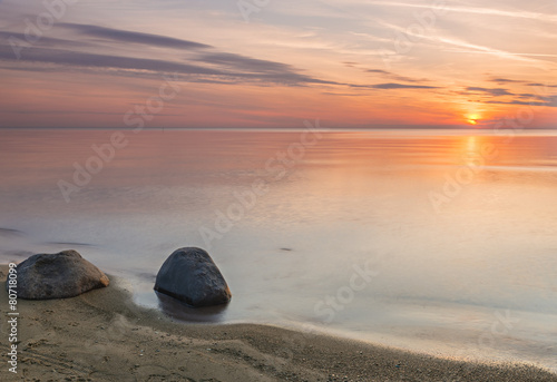 Coastal landscape at village of Saulkrasti, Baltic Sea, Latvia