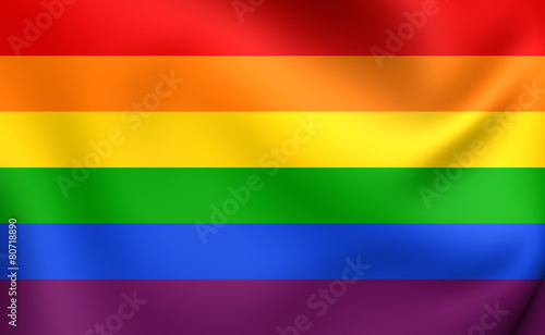 Fotografiet Flag of LGBT