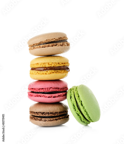 macaron isolated on white background