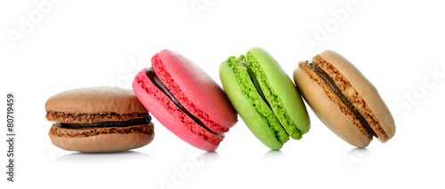 macaron isolated on white background