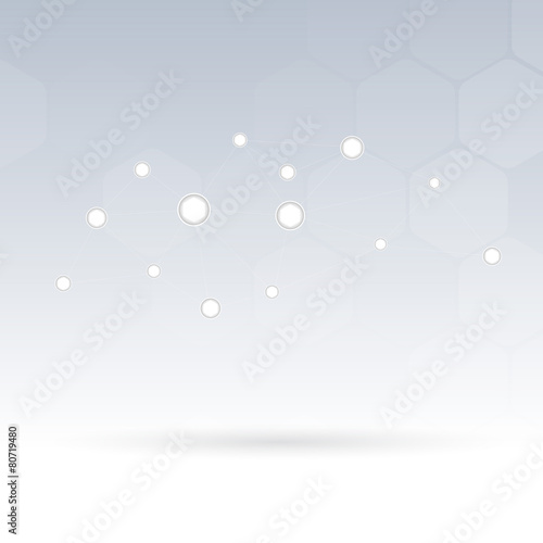 molecular connection hi-tech structure. Vector illustration