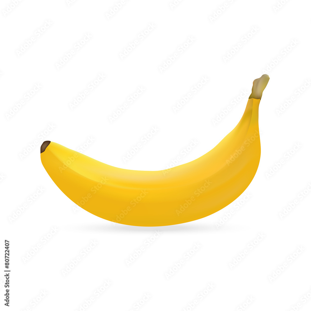 banana on a white background banana on a white background