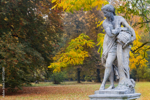 Statue depicting an allegory of water, Royal Lazienki Garden