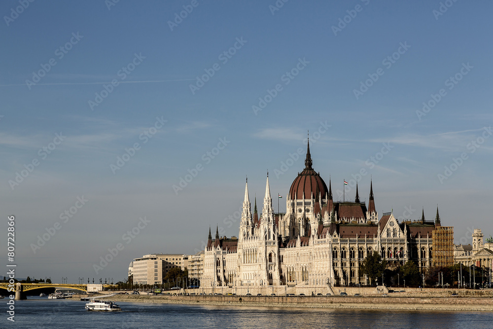 Hungarian Parliament and Danube in Budapest