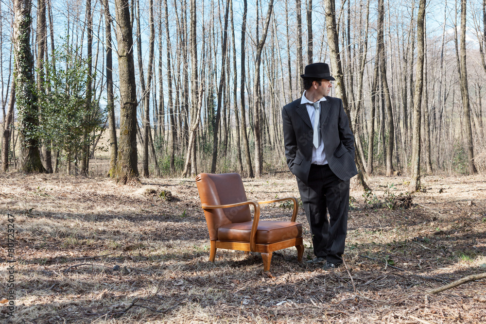 Fototapeta premium portrait of a man, outdoors