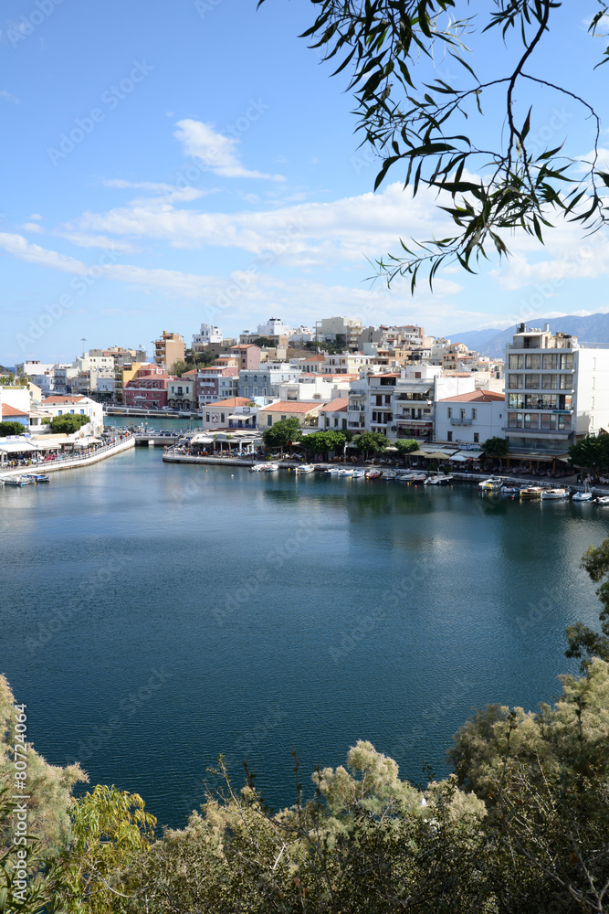 Obraz premium voulismeni-see in Agios Nikolaos, Kreta