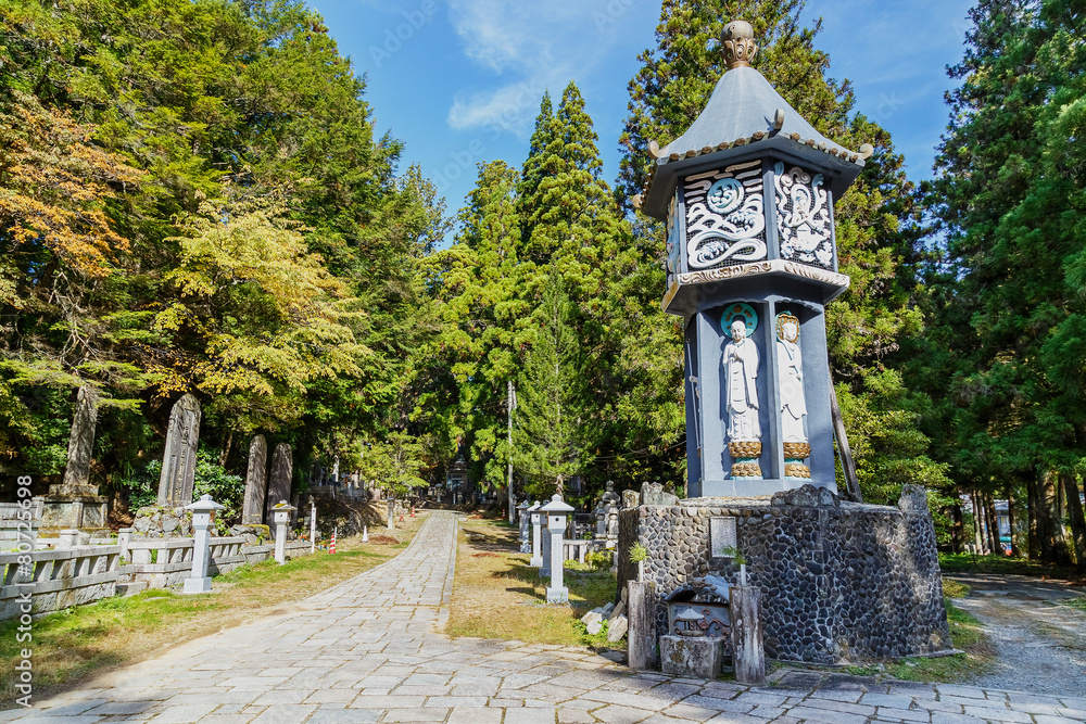 Cemetery at Okunoin Temple in Mt. Koya, Wakayama