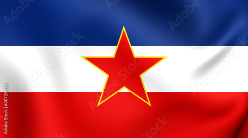 Cuadro en lienzo Flag of Yugoslavia