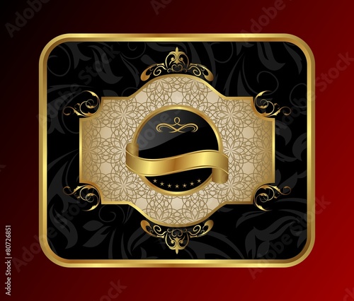 ornate decorative golden frame