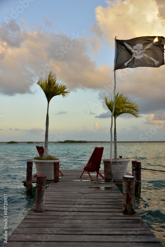 Bacalar Sunset Lake View