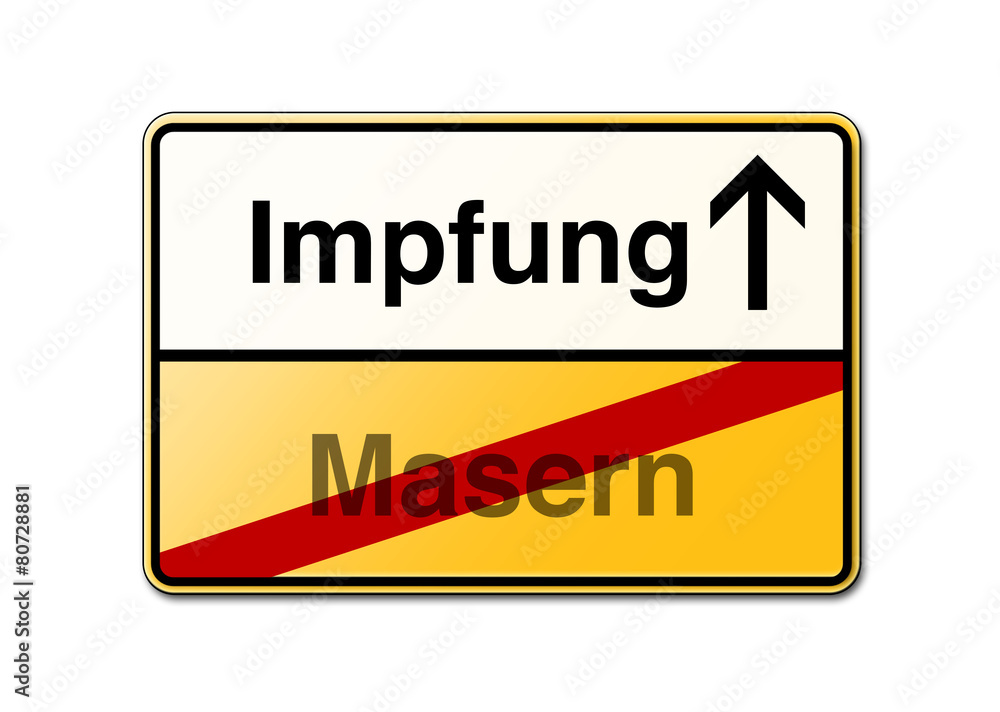 Impfung Masern Schild Impfung Masern Schild