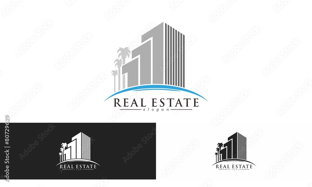 Fototapeta premium Real Estate Logo Vector
