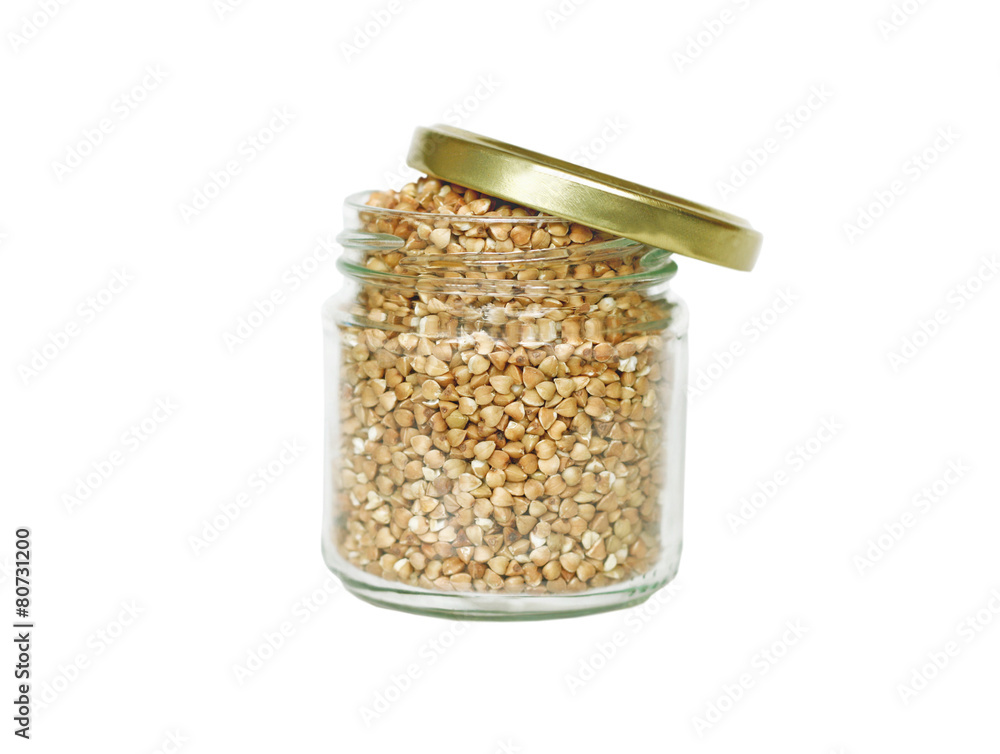 Bank with buckwheat Bank with buckwheat