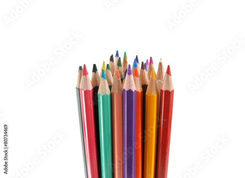 group of color pencil
