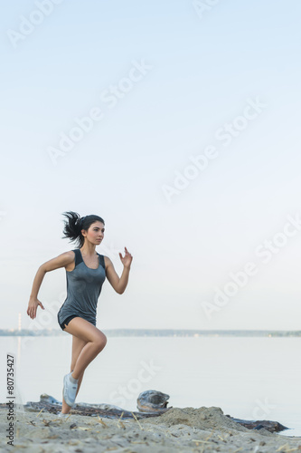 Lady running