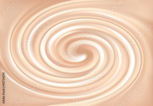 Vector backdrop of swirling creamy texture