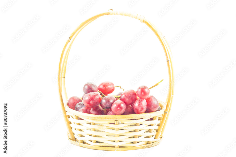 fresh white grapes in a basket fresh white grapes in a basket