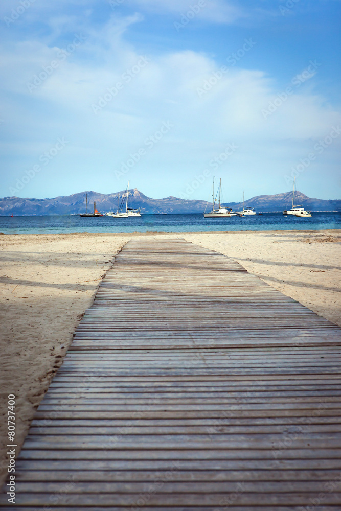 Obraz premium Beach and sea view , Mallorca