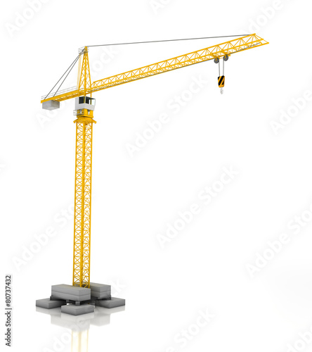 Fototapeta Naklejka Na Ścianę i Meble -  Crane, 3d render