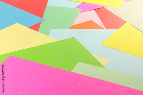 colorful paper overlap as geometric pattern background
