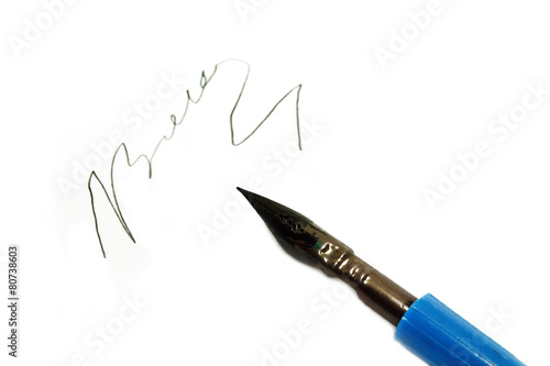 signature on white paper