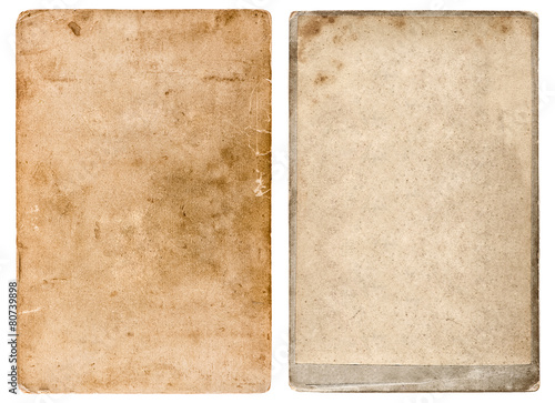 Vintage photo cardboard. Grunge used paper background