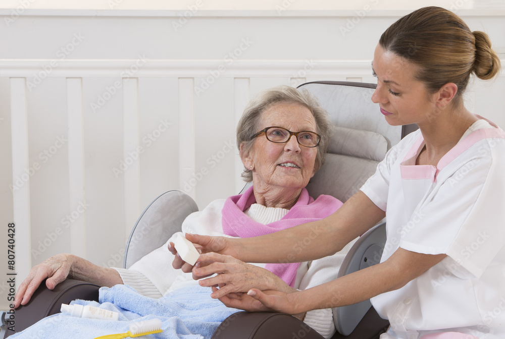 Obraz premium Aide à Domicile Soins