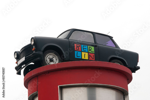 Obraz na plátně East-German car advertising Berlin