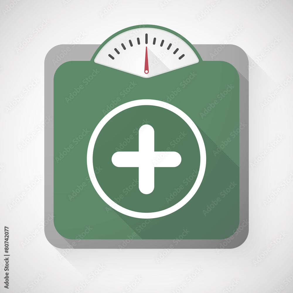 Obraz premium Weight scale with a sum sign