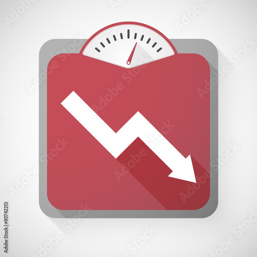 Weight scale with a graph