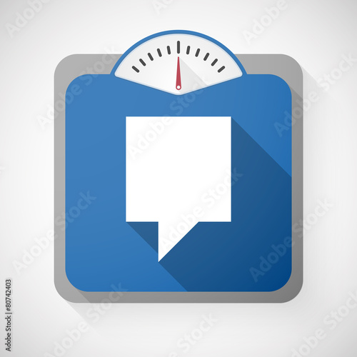 Weight scale with a tooltip