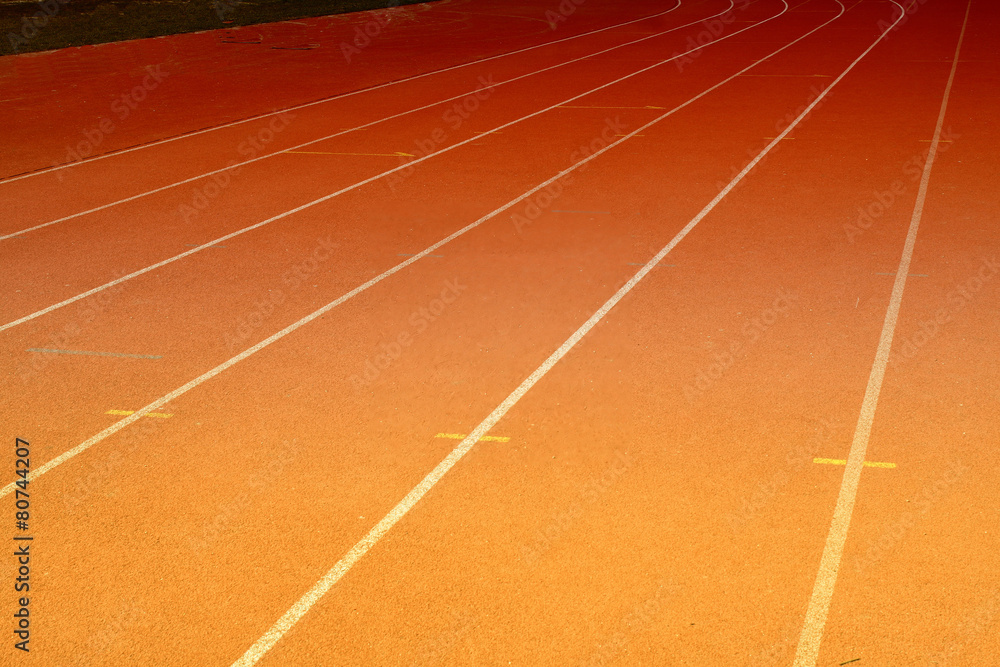 running field and marathon at night